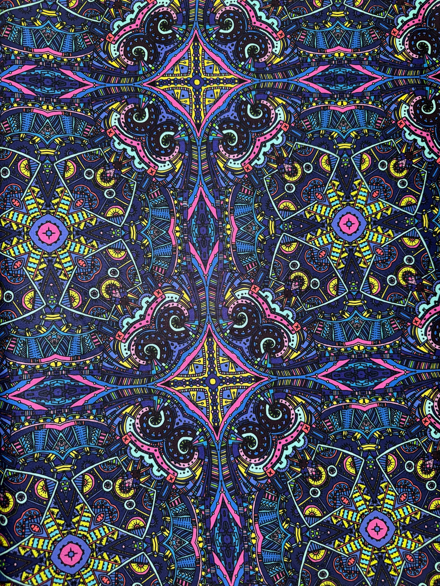Ancient Horizons - Aztec Tribal - Blue and Pink