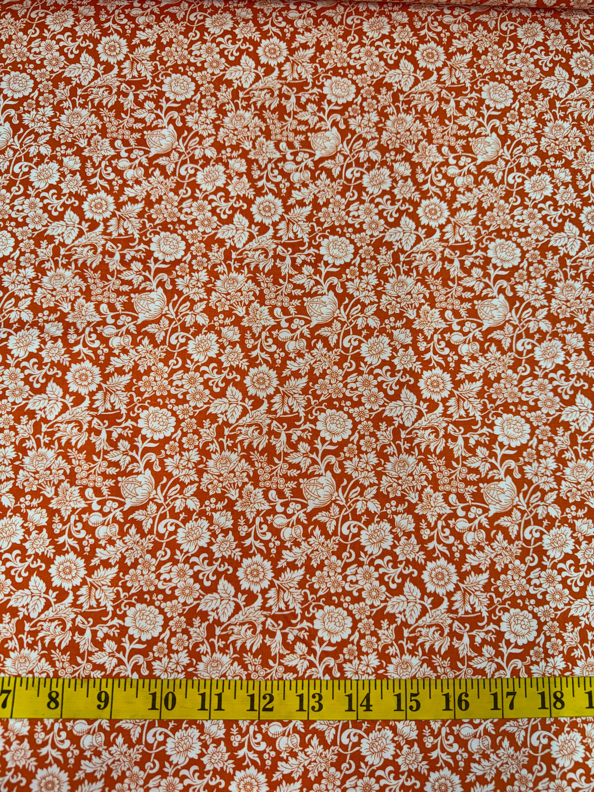 Liberty Fabrics - The Artist's Home Collections - Kelmscott Silhouette Orange