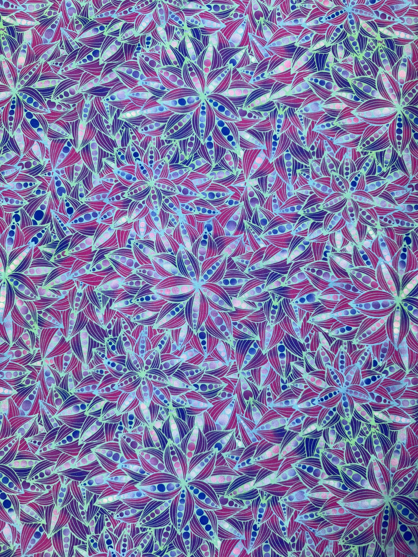 Dazzle by Jason Yenter - Blue/Purple Leaves 3JYP-3