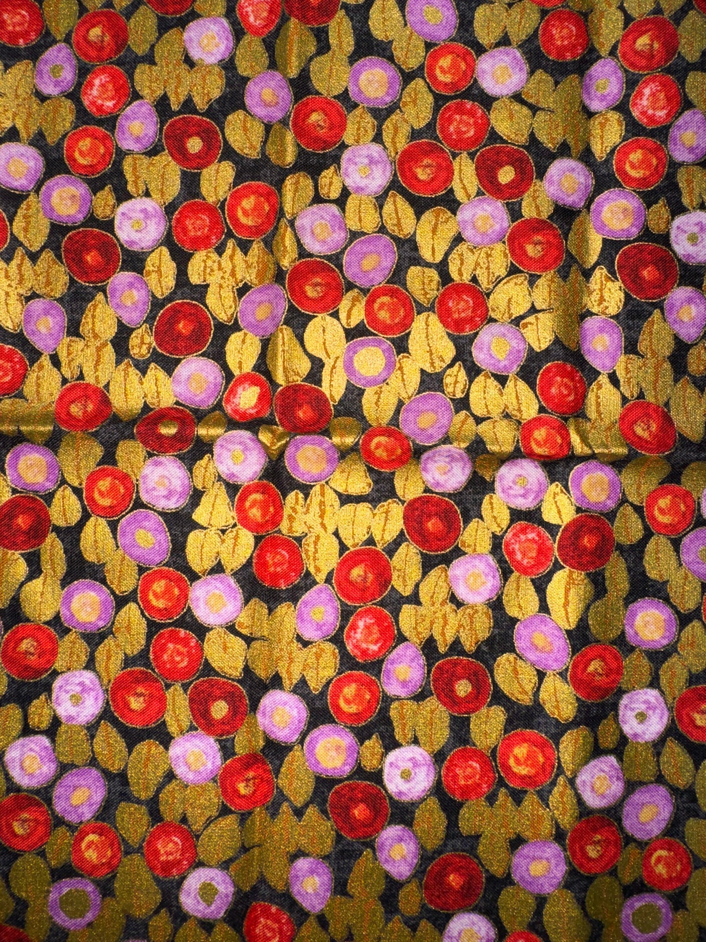 Gustav Klimt Gold and Red Discs