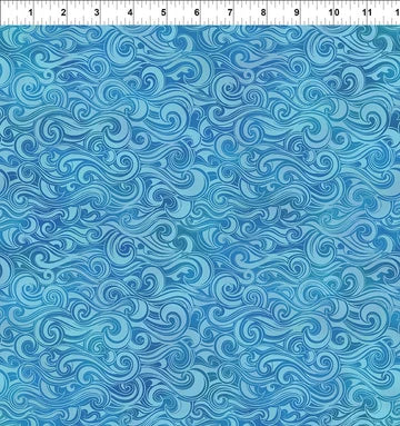 Wonders of the Ocean by Jason Yenter - Medium Blue Swirls