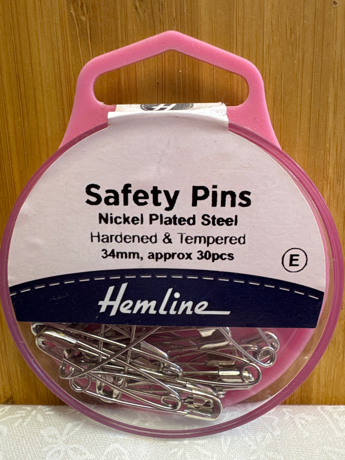 Hemline Safety Pins - 34mm x 30