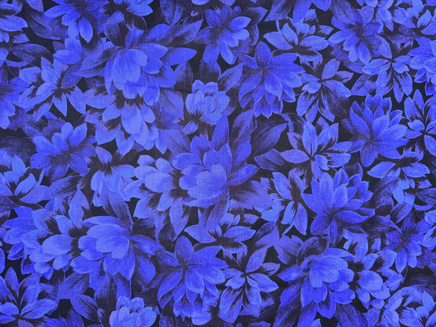 Floral Fantasy by Jinny Beyer - Deep Blue
