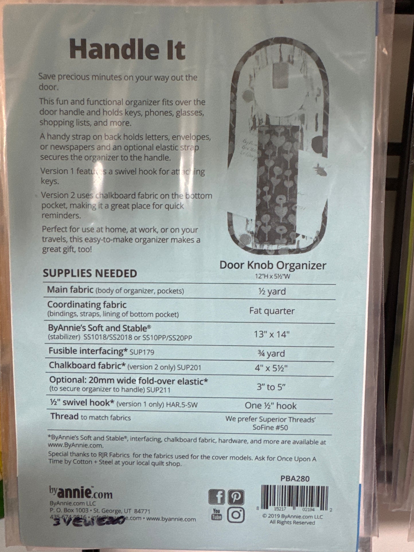 By Annie Pattern - Handle It