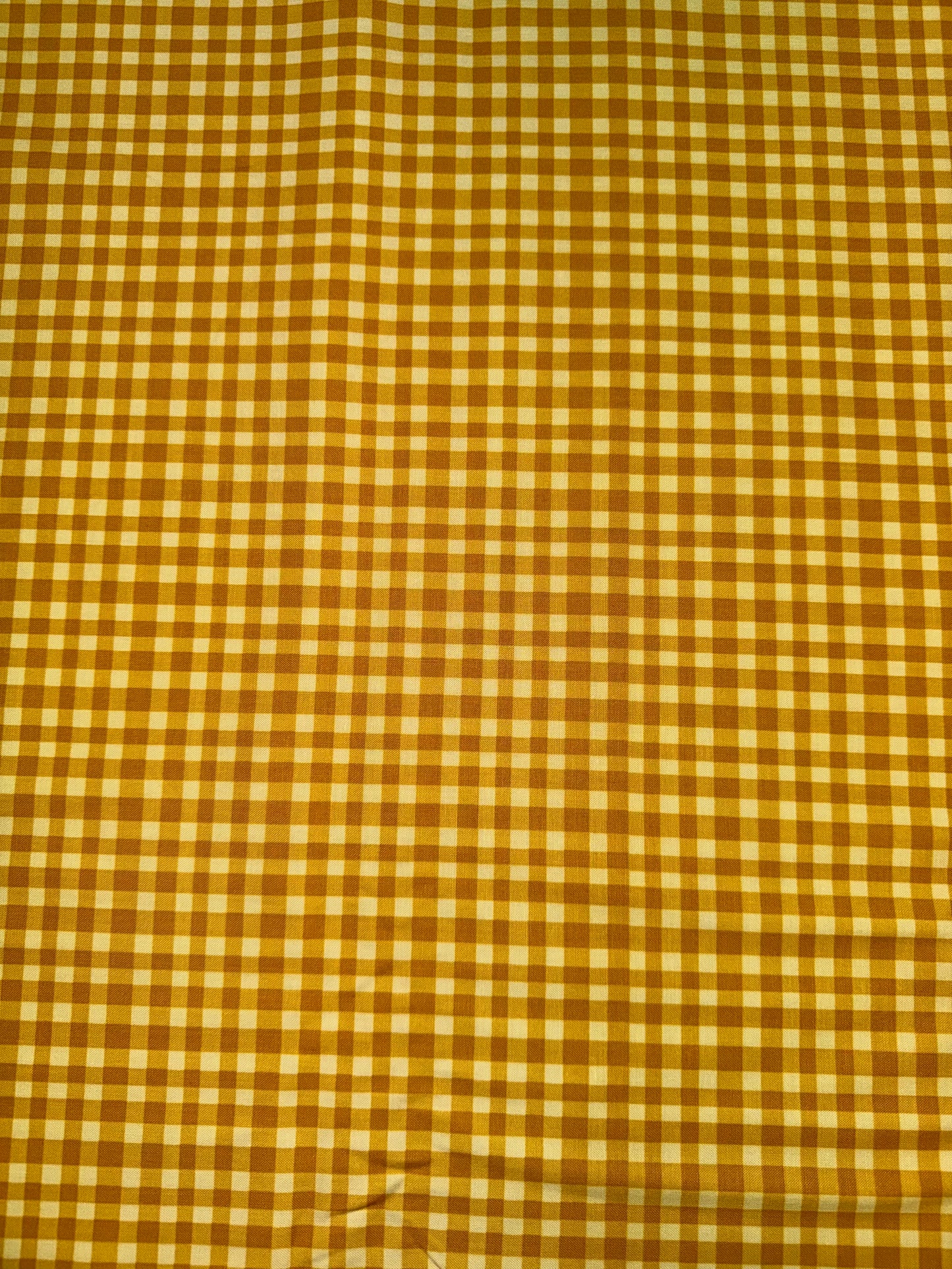 Hand Made Gingham Yellow