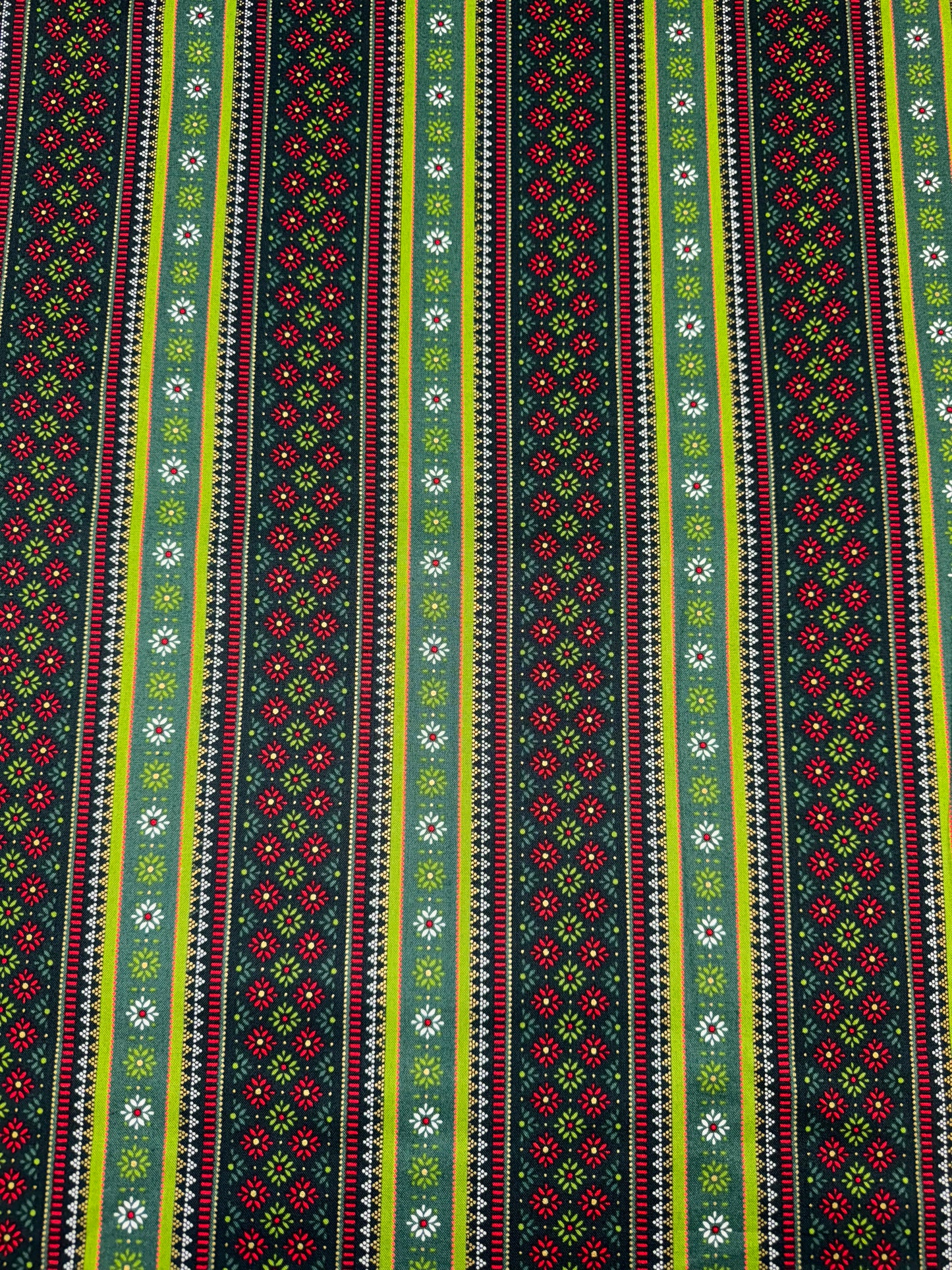 Joyful Fairisle Stripe Green