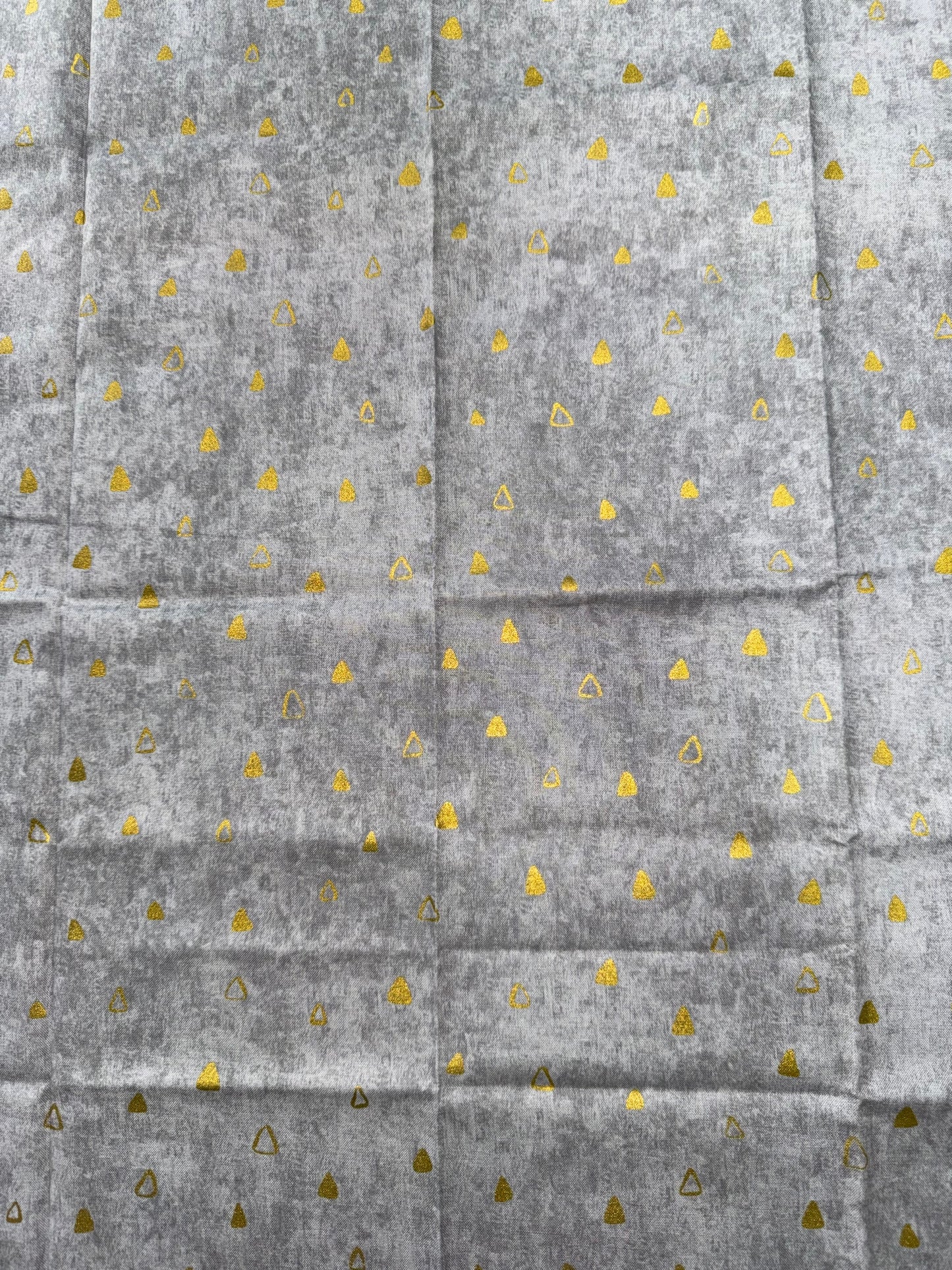 Gustav Klimt Grey with Gold Triangles