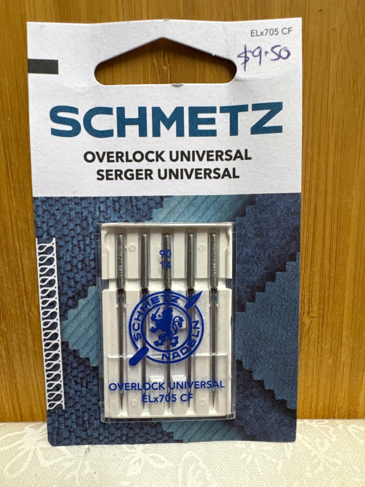 SCHMETZ Overlocker / Serger Needles - Pack of 5 - 90/14