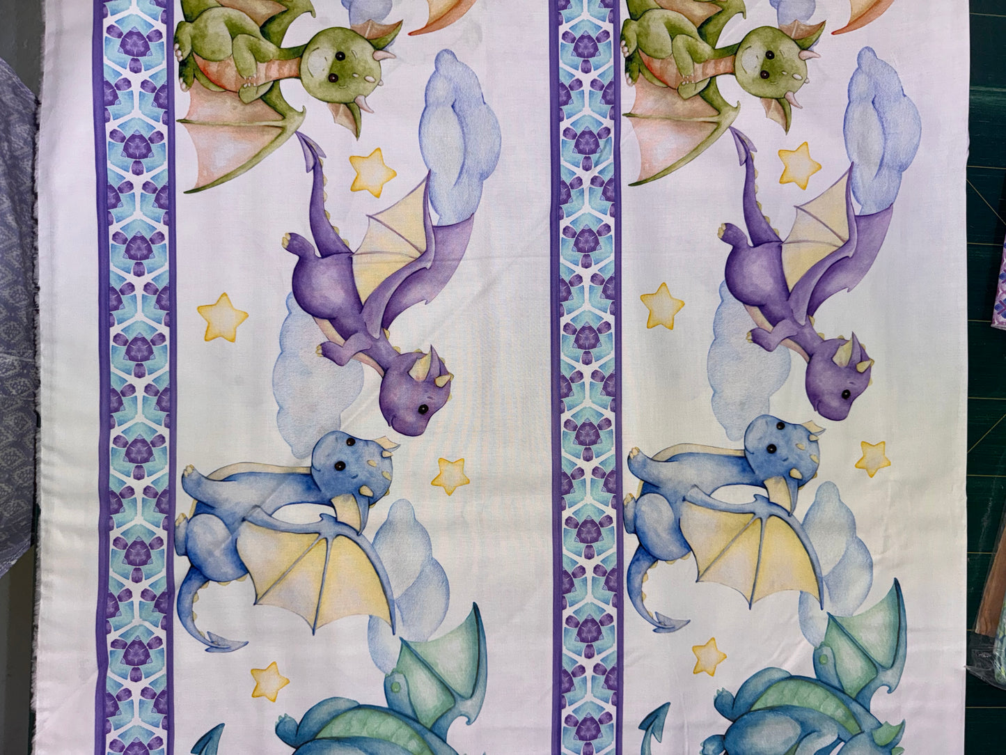 Dragon Friends Border Print