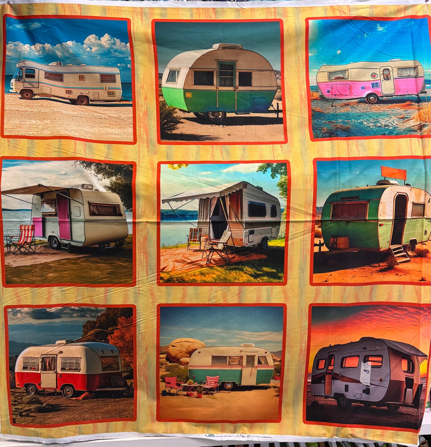 Retro Caravans 9 Panel