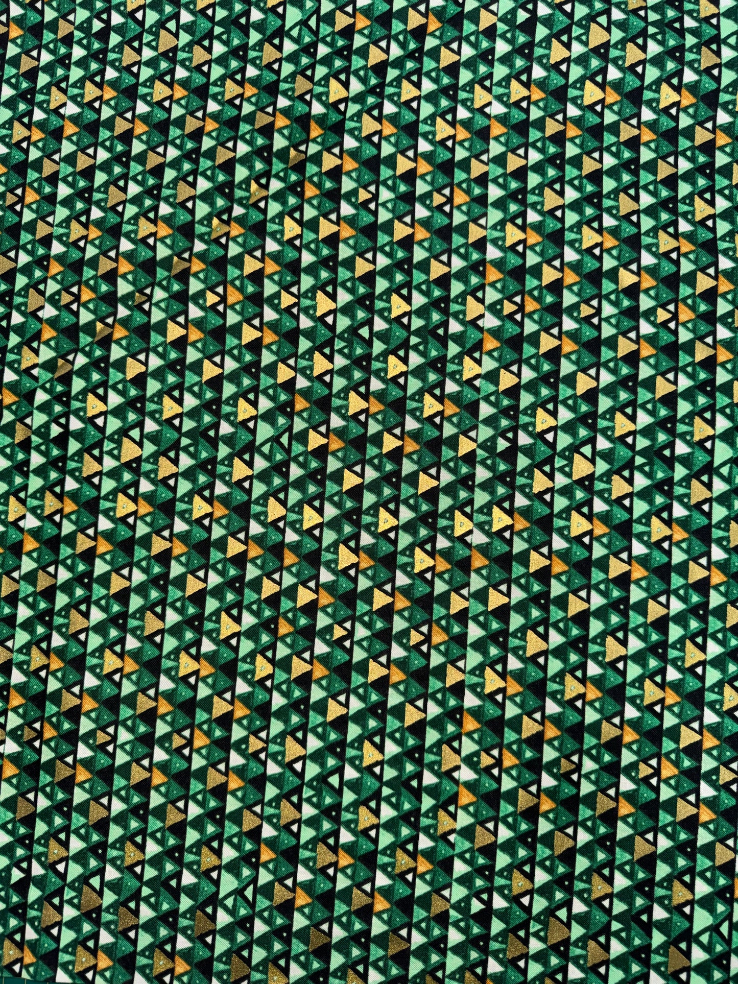 Gustav Klimt Gold and Green Triangles