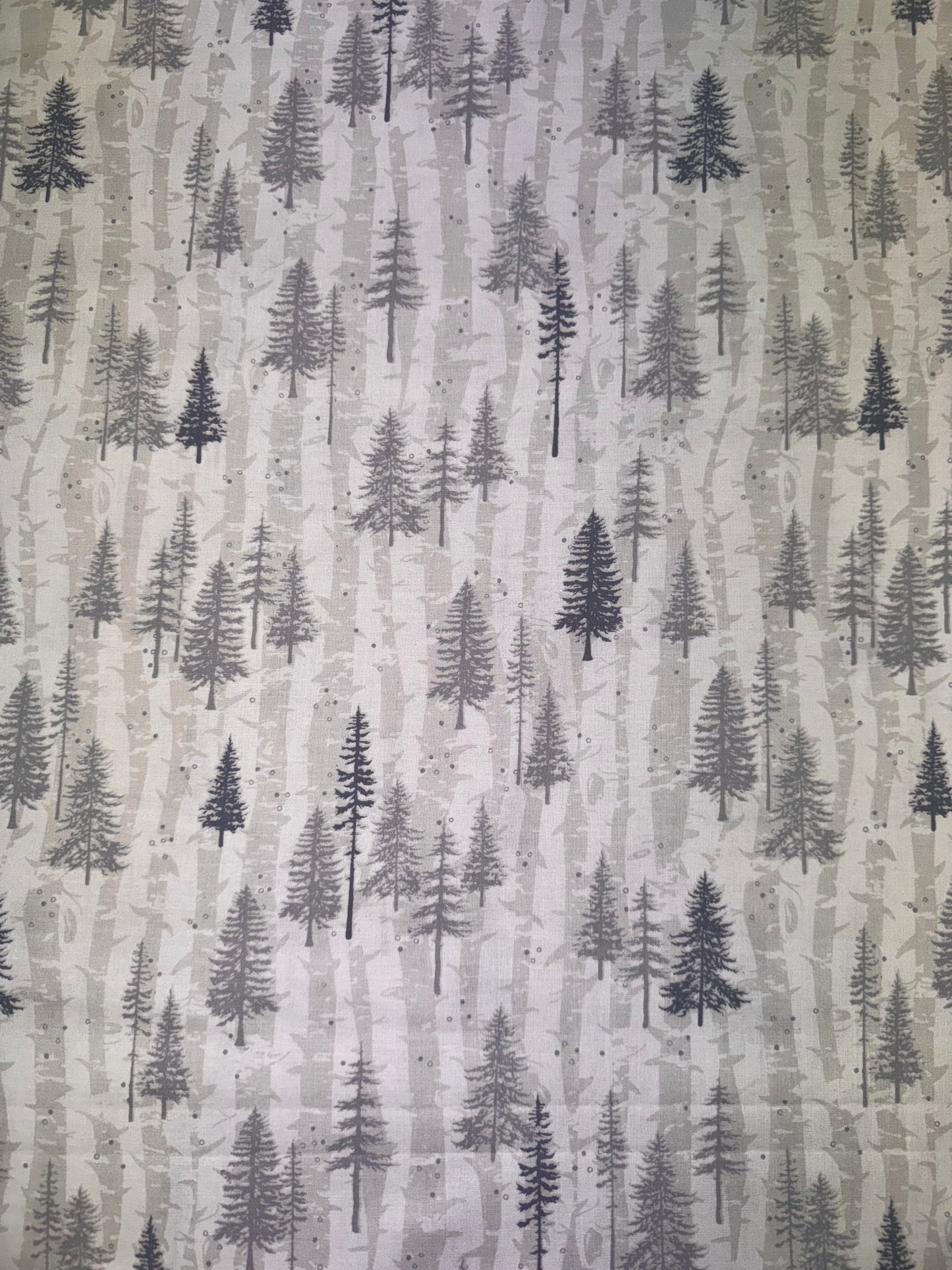 Scandinavian Winter Boreal Forest Light Grey