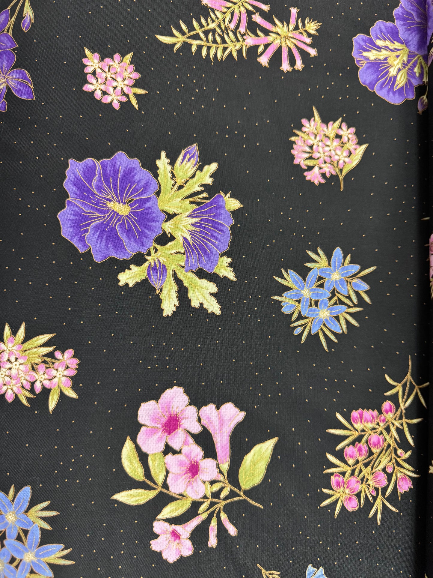 Purple and Black Floral - Leesa Chandler