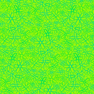 Color Crush - Daisies on Bright Green