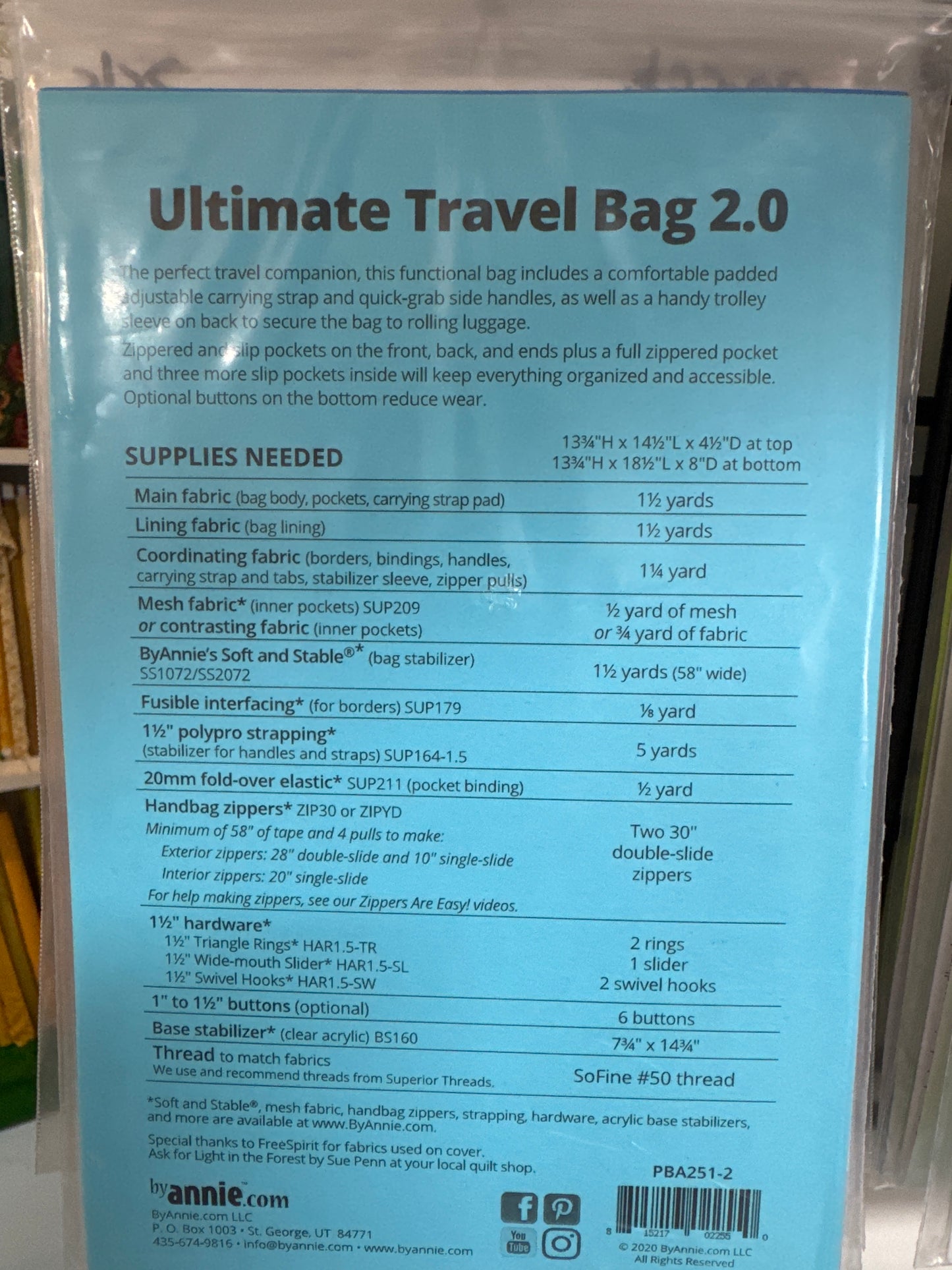 By Annie Pattern - Ultimate Travel Bag 2.0