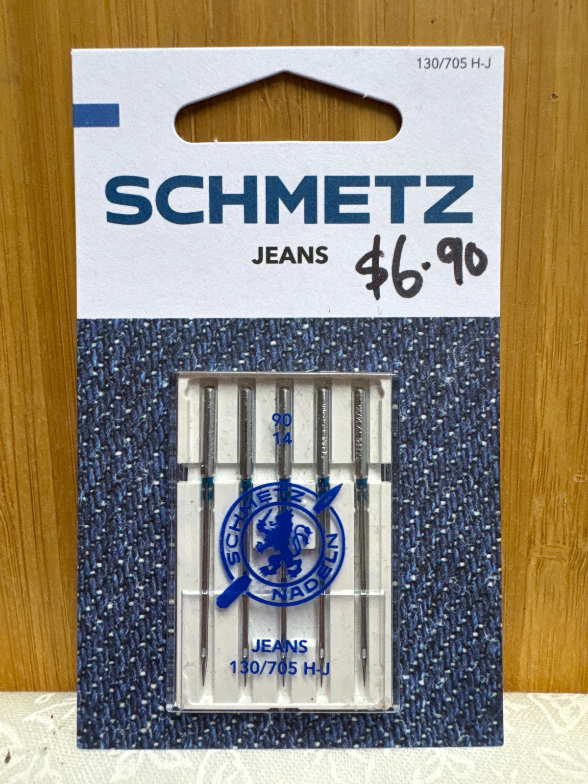 SCHMETZ Jeans Sewing Machine Needles - Pack of 5 90/14