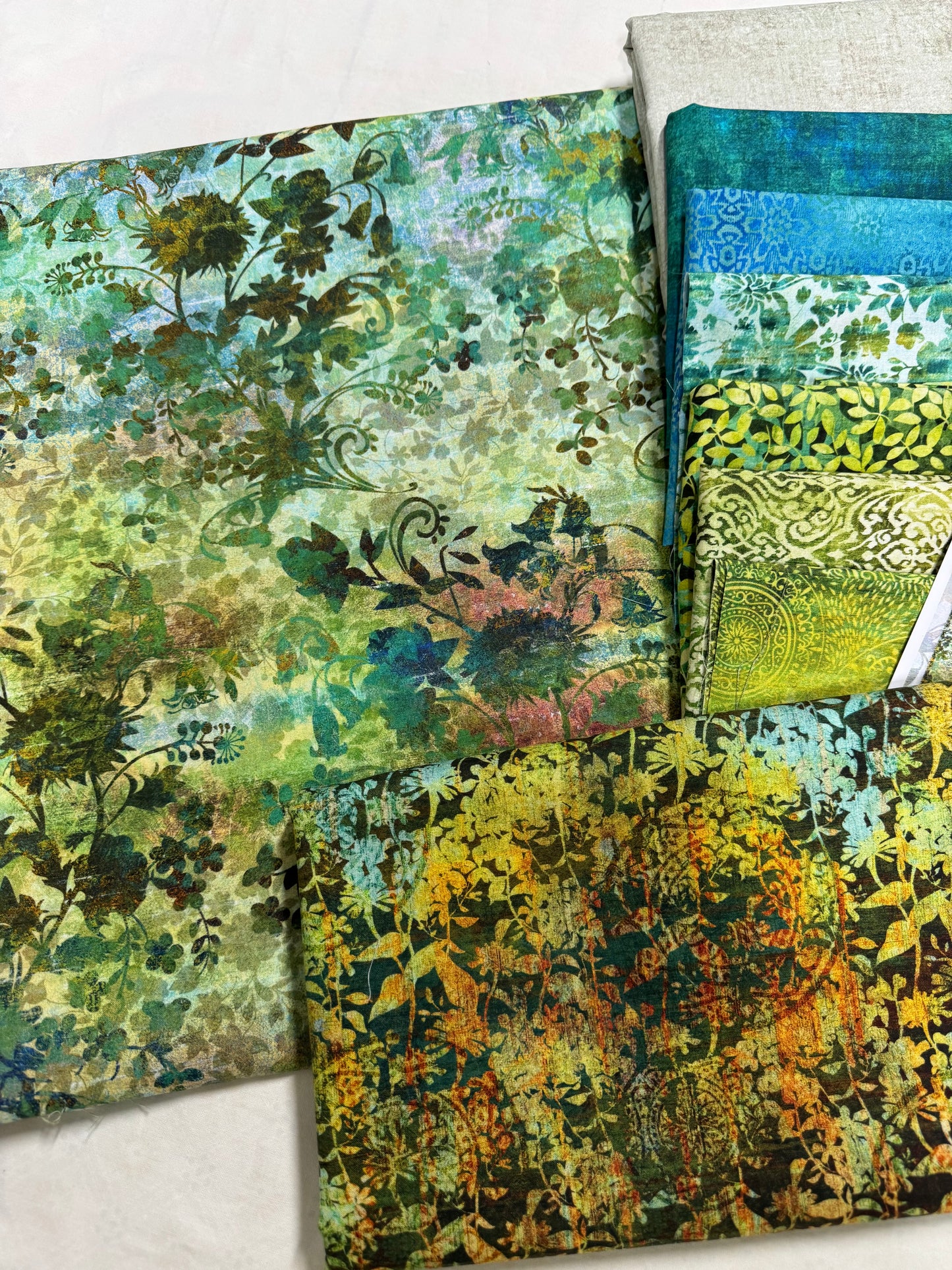 Evanescence September Rain Quilt Kit - Autumn - 80.5" x 85.5" Jason Yenter Design. Only 4 available.