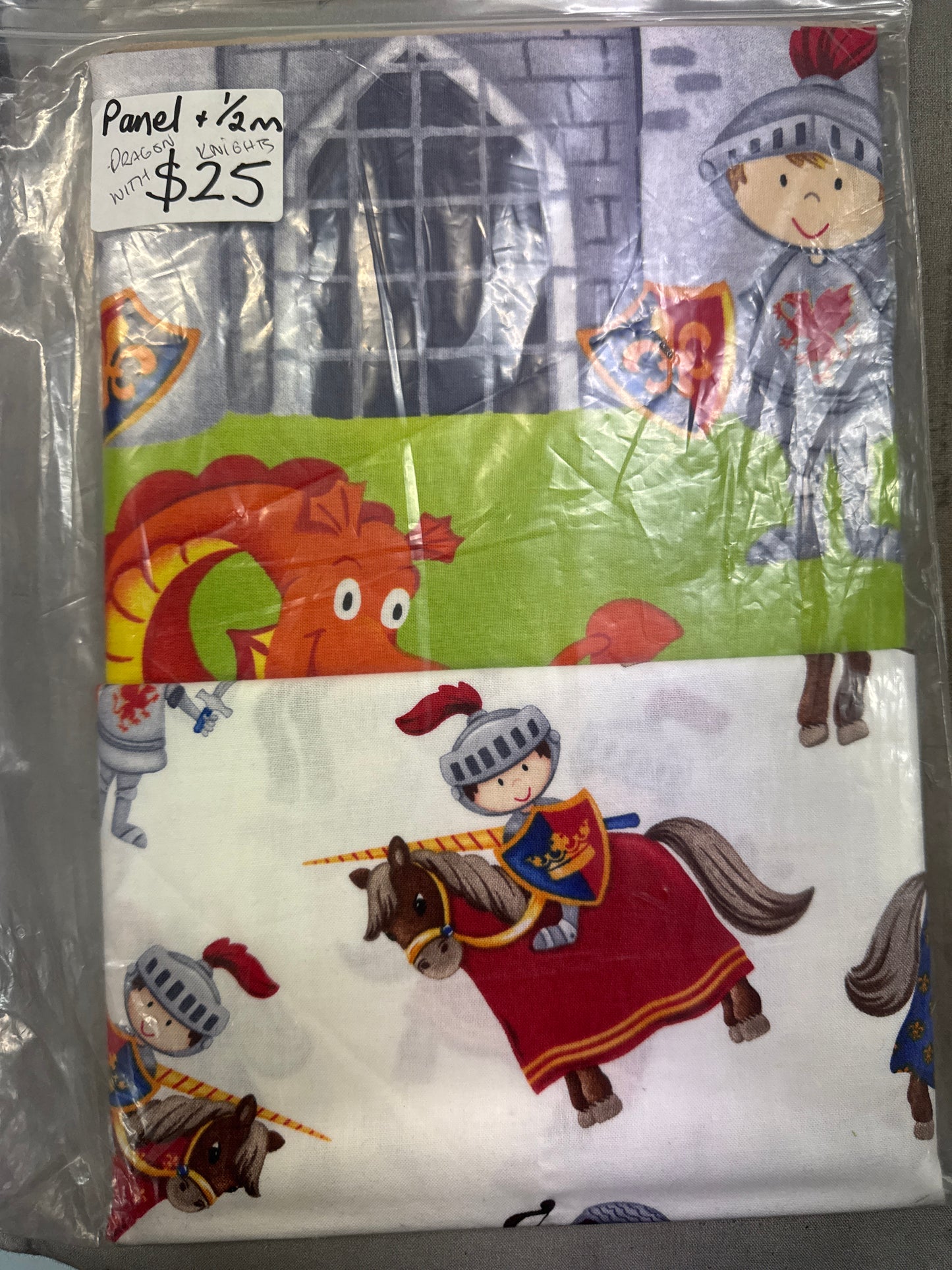 Little Knights Quest Panel Kit with coordinating fabric