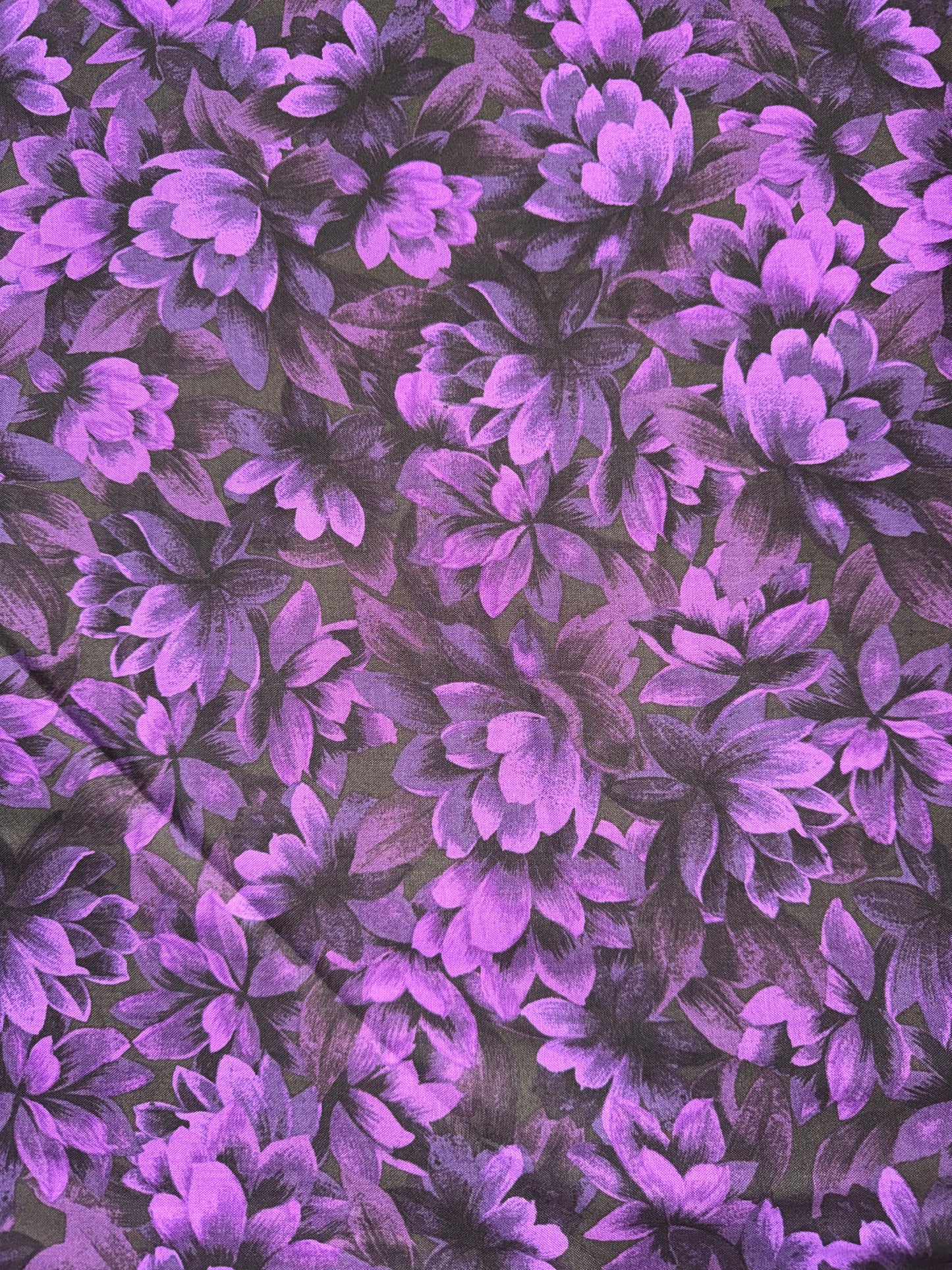 Floral Fantasy by Jinny Beyer - Deep Purple Allover