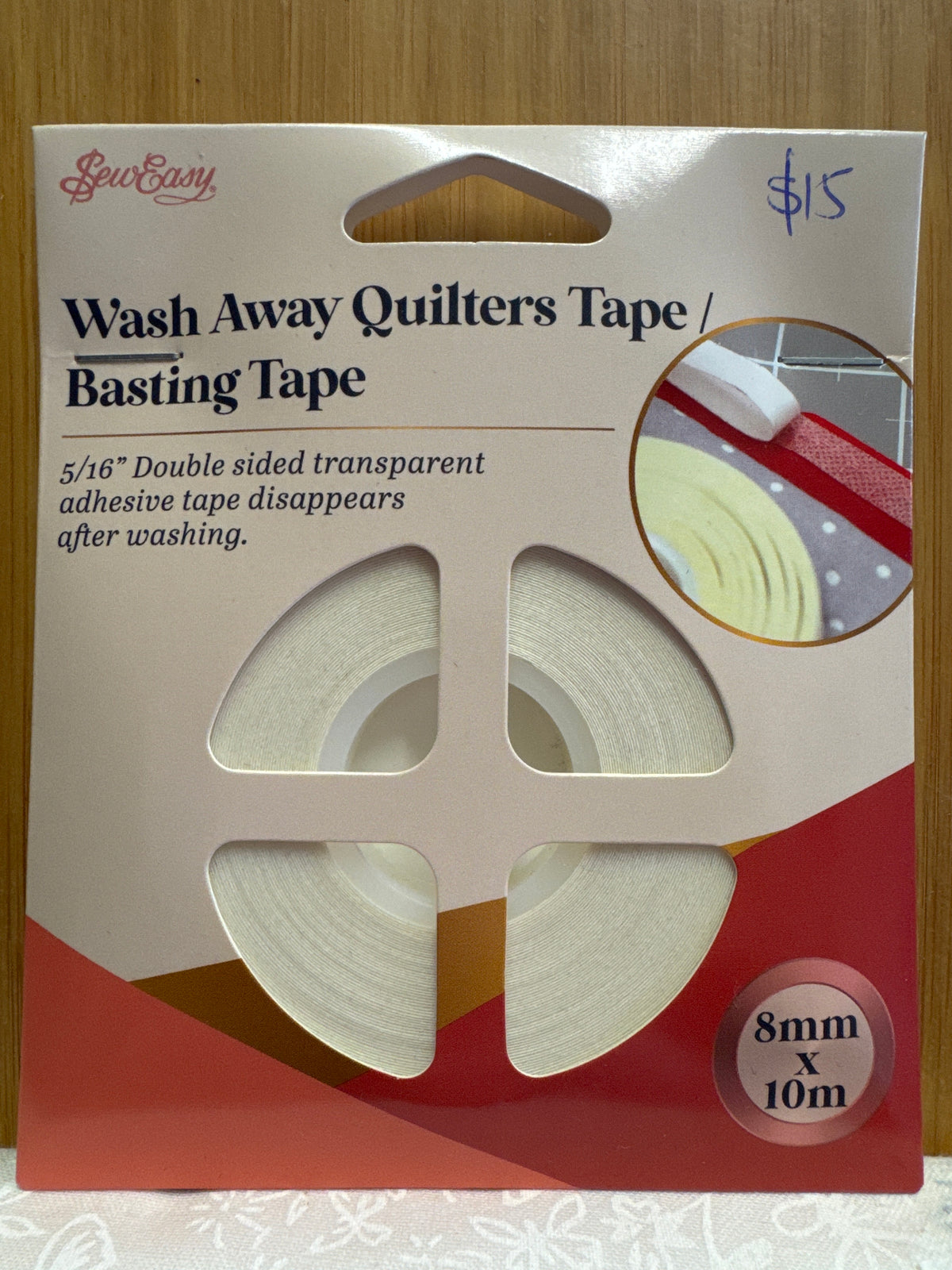Sew Easy Wash Away Quilters Tape / Basting Tape