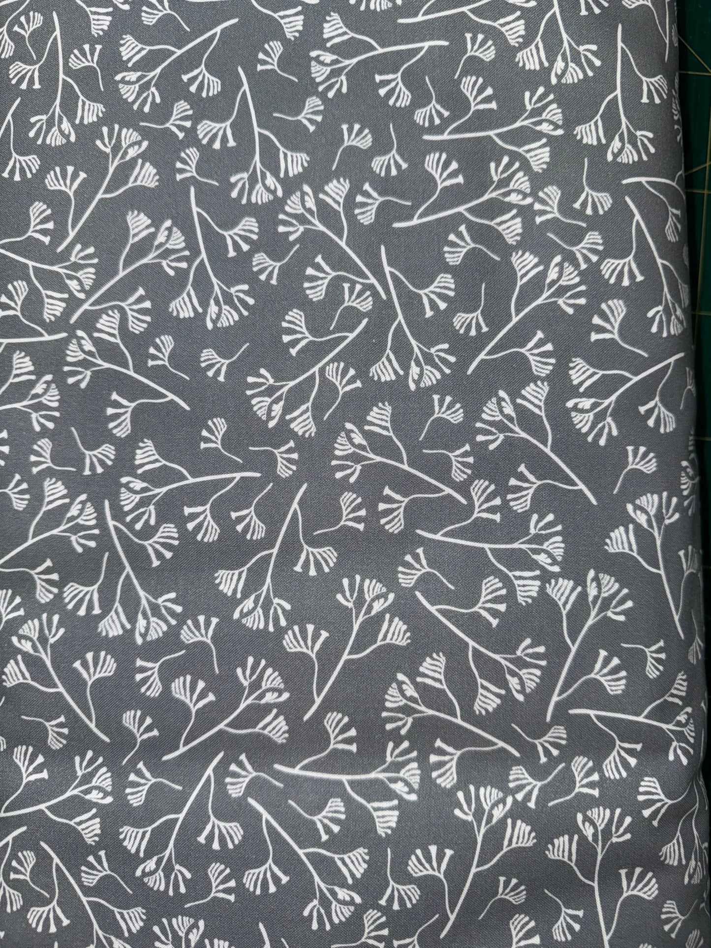 Jen Digital Grey Floral 108" Wideback DV6772
