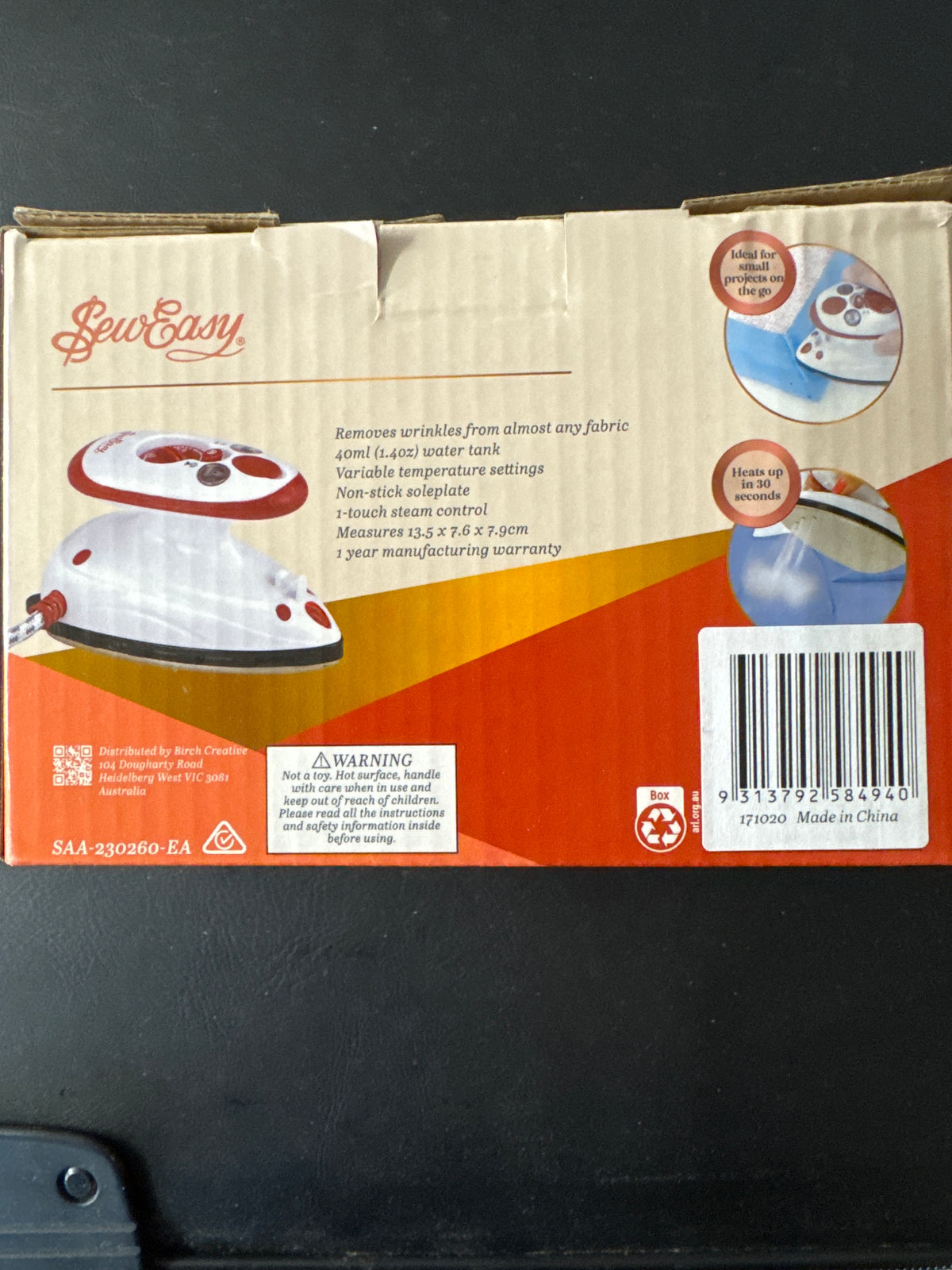 Sew Easy Mini Project Steam Iron