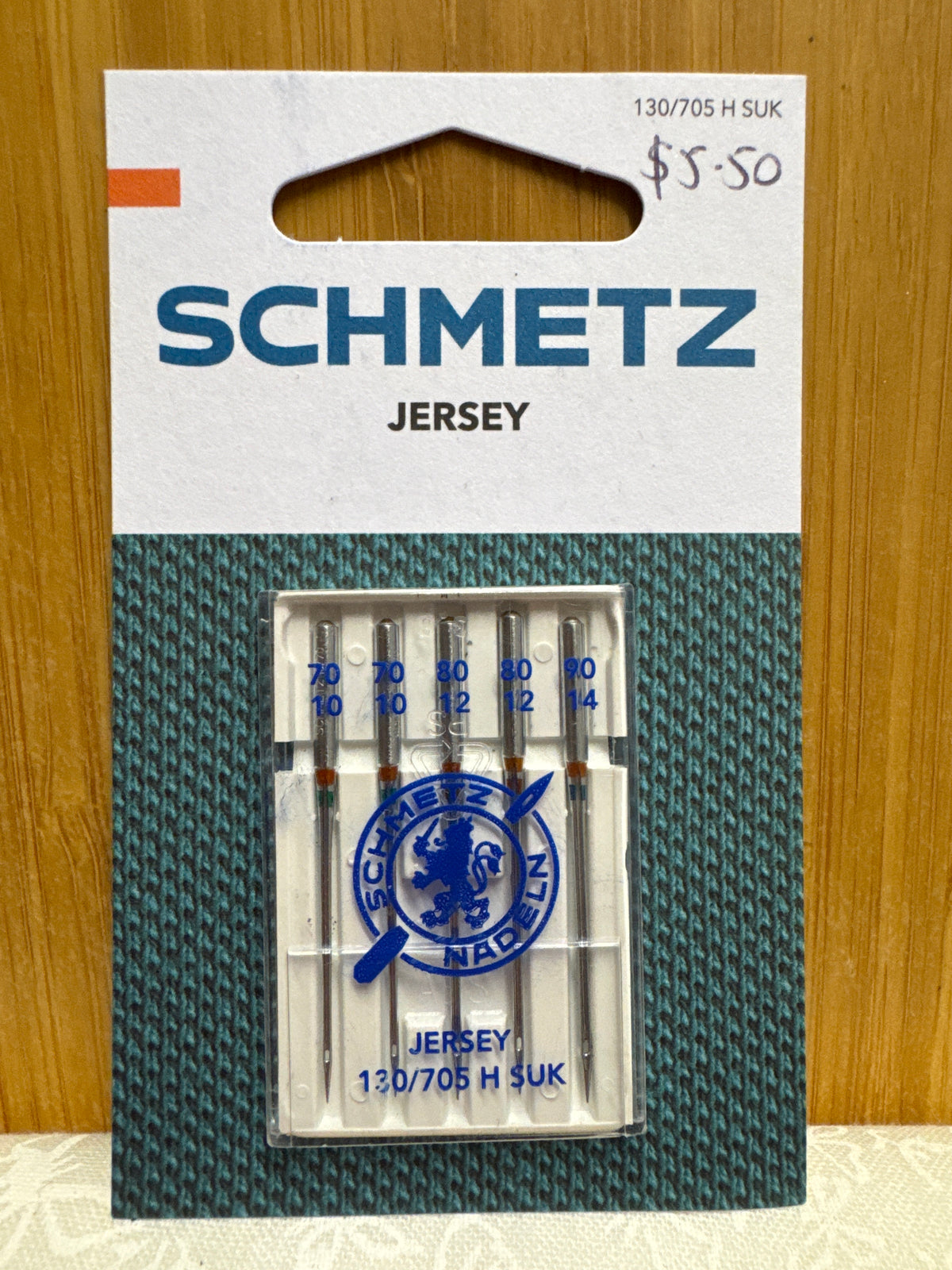 SCHMETZ Jersey Sewing Machine Needles - Mixed pack of 5