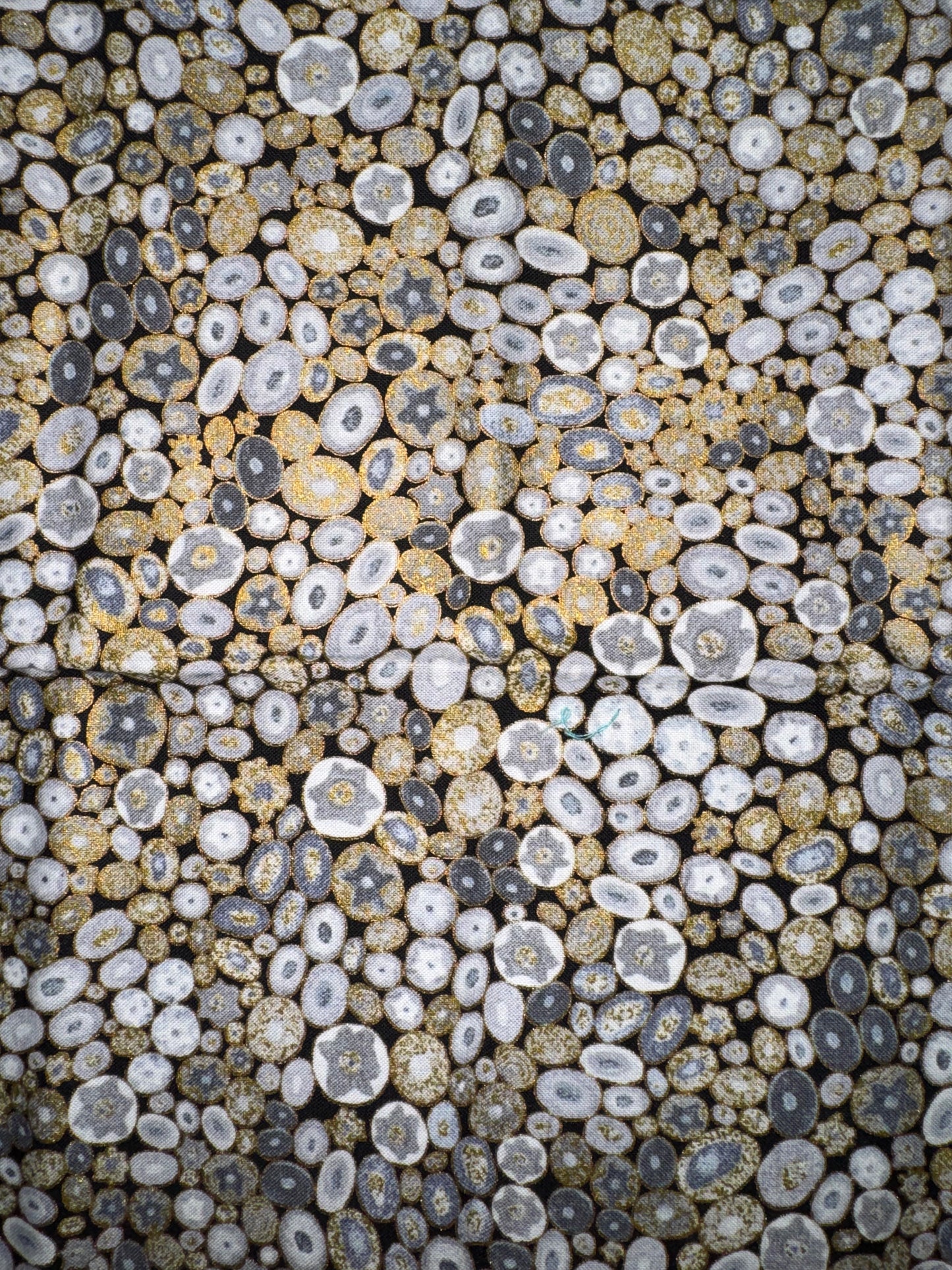 Gustav Klimt Gold and Small Grey Discs