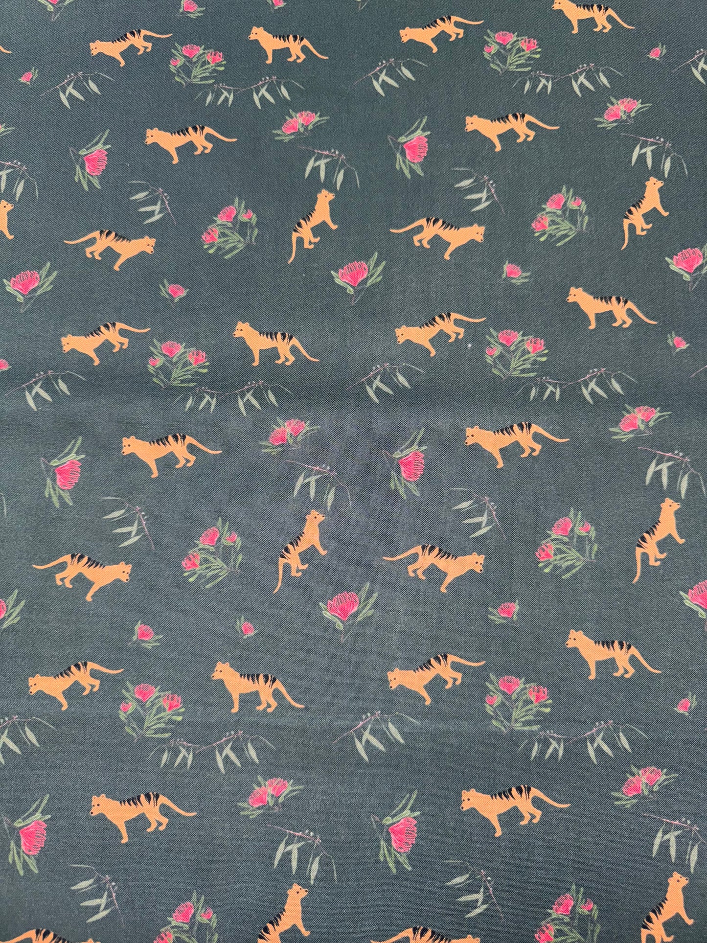 Red Parka Thylacine and Waratah allover DV6281