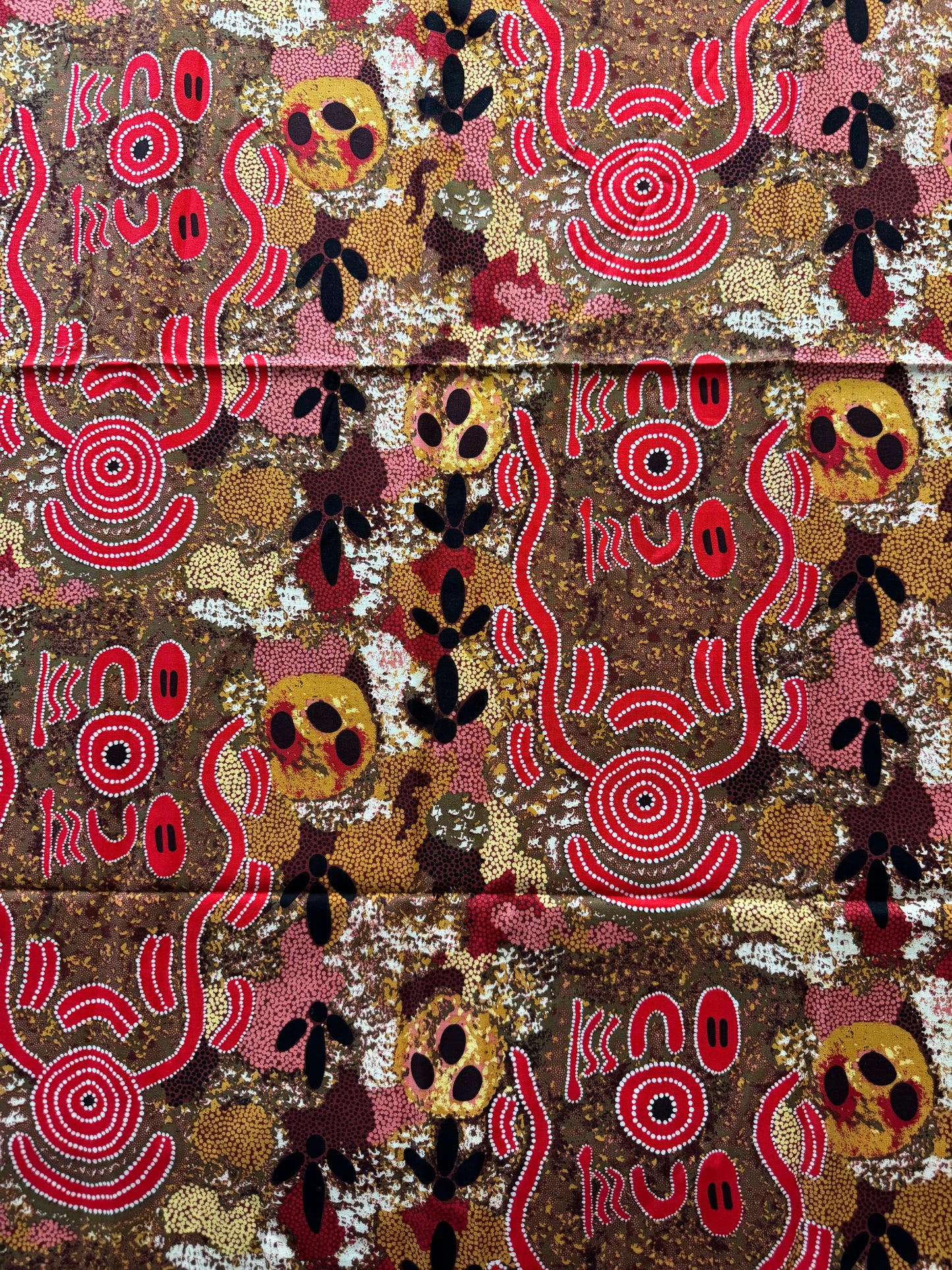 Animal Tracks in Reds