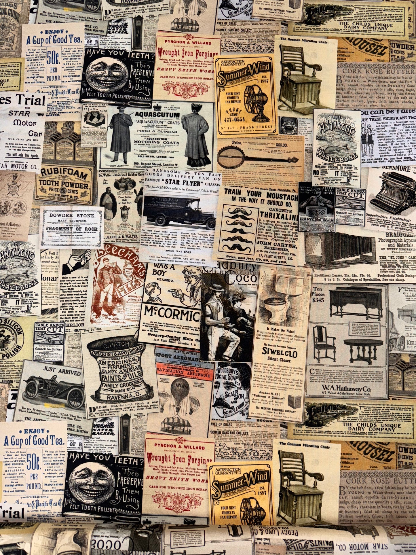 UNO Vintage Newspaper Clippings DV6879