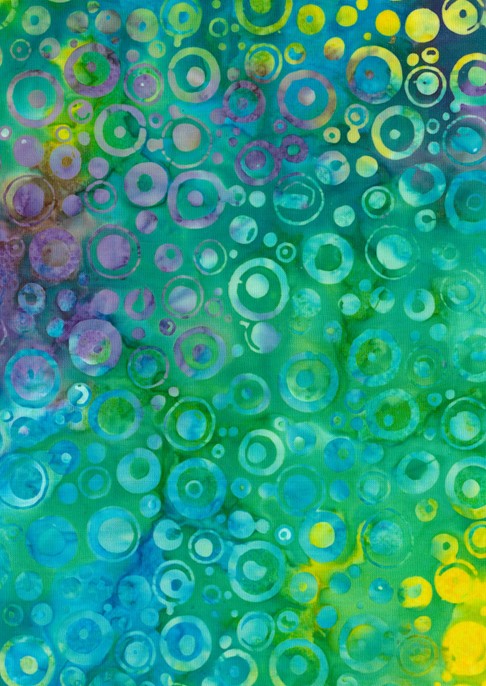 Batik Wideback in Green Bubbles BA108-1667