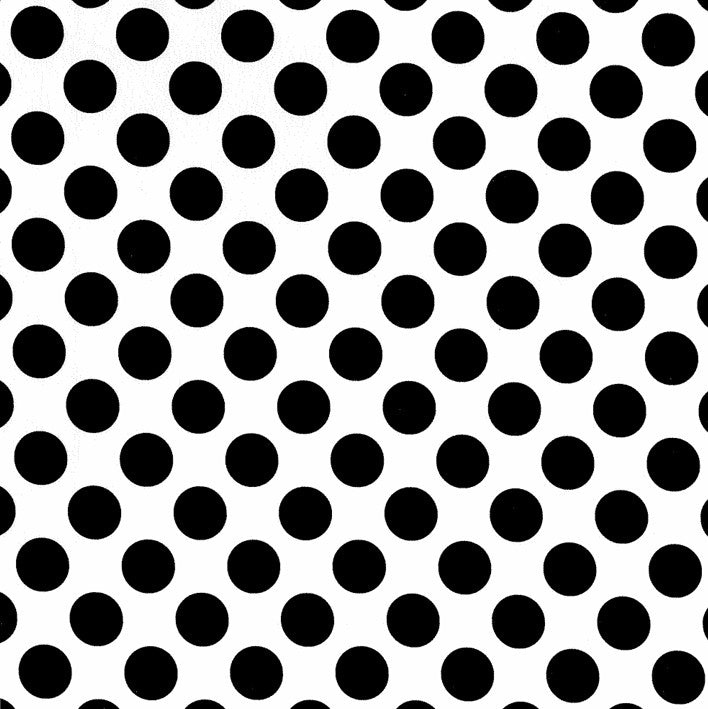 Blockstar Black and White Fabric Spot Block BF-86 White/Black