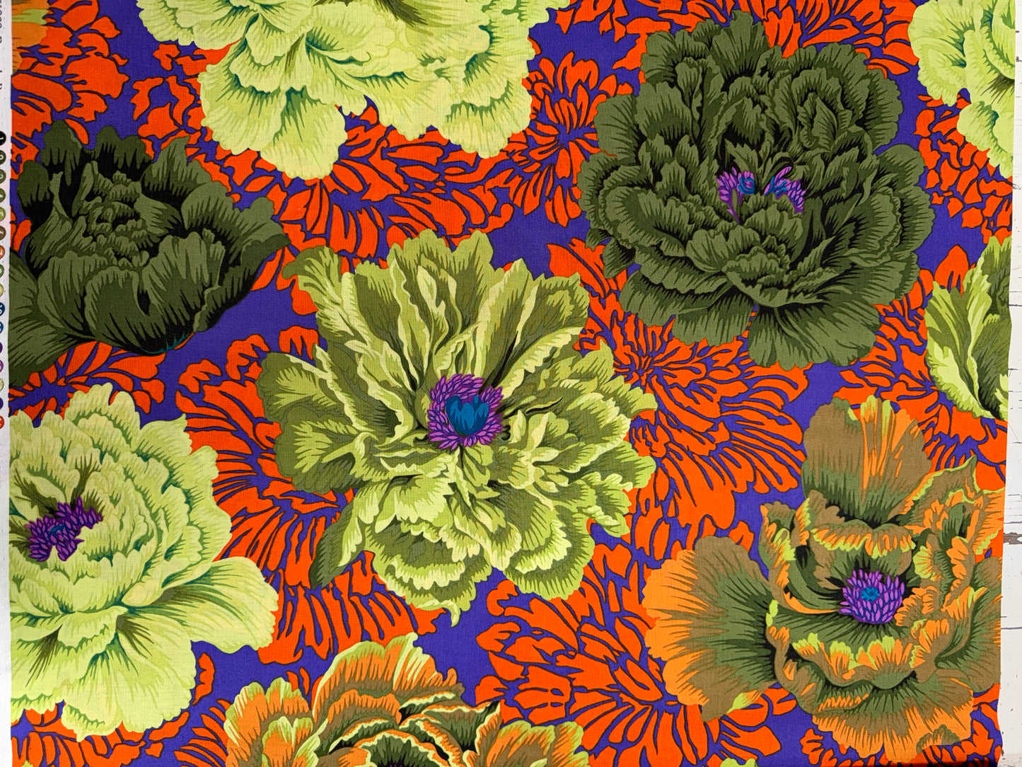 Kaffe Fassett Brocade Peony in Moss 6.7m available