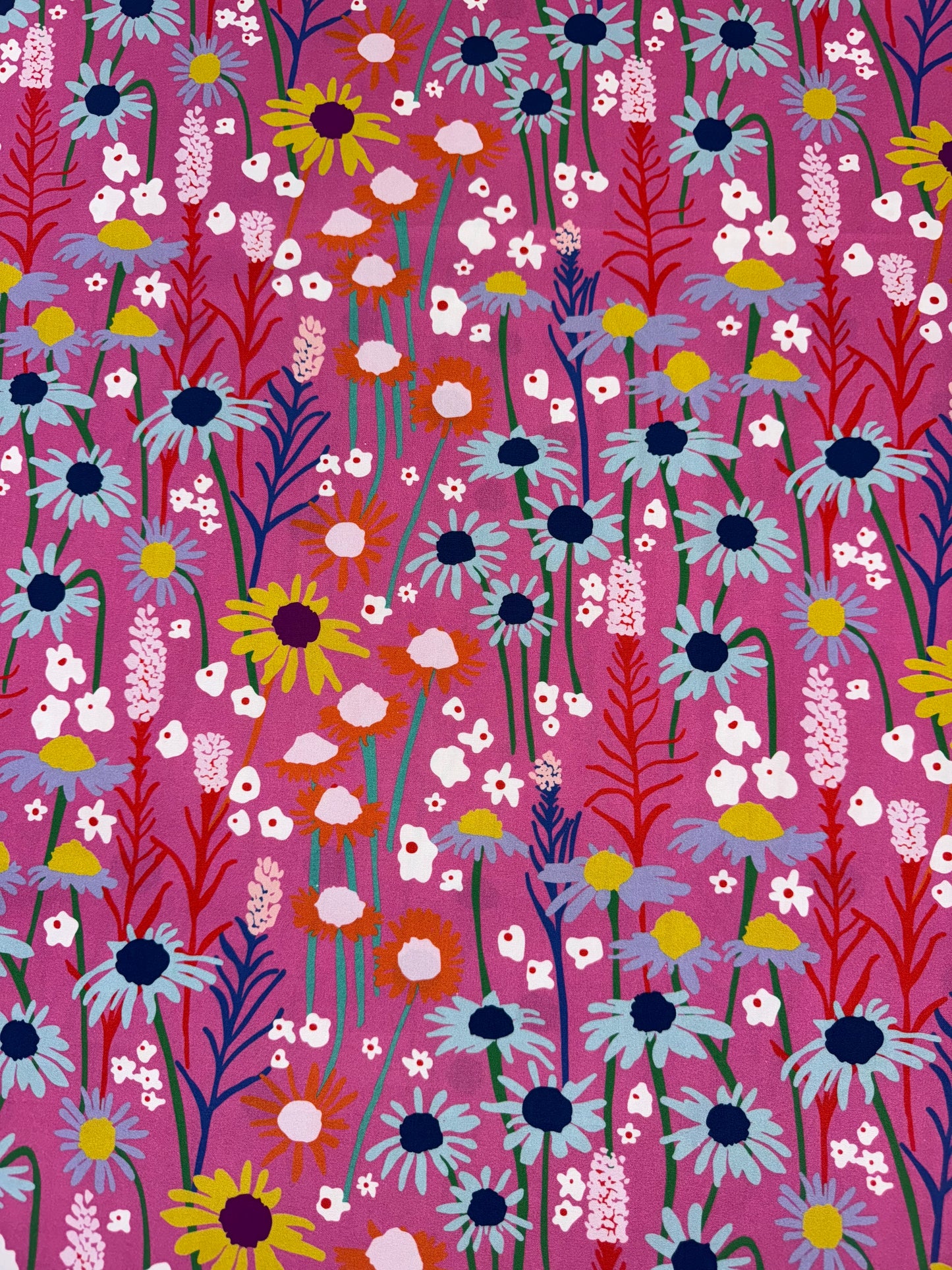 Summer Abroad Cotton Poplin - Pink Pop 147cm wide