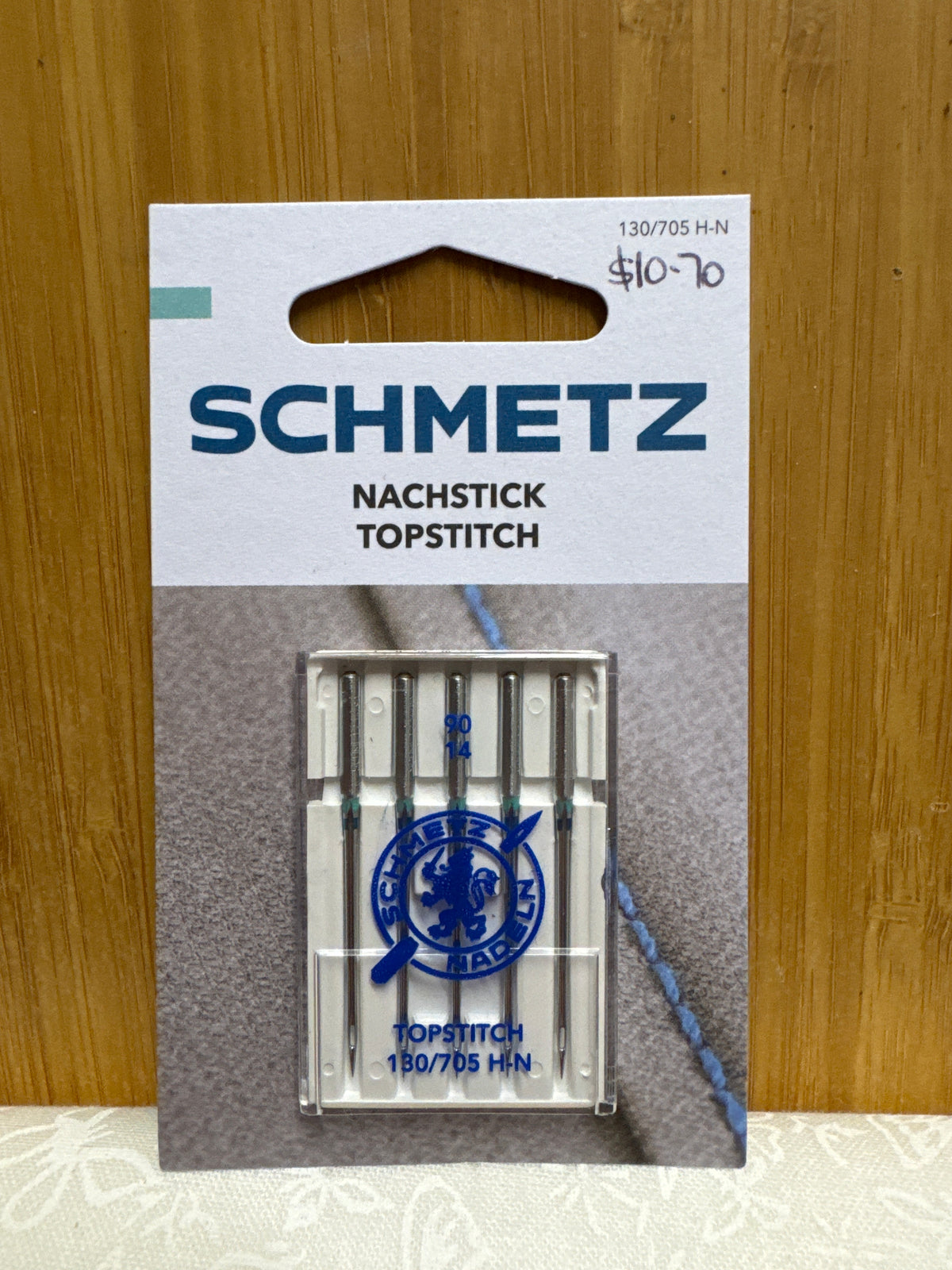 SCHMETZ Topstitch Sewing Machine Needles - Pack of 5 - 90/14