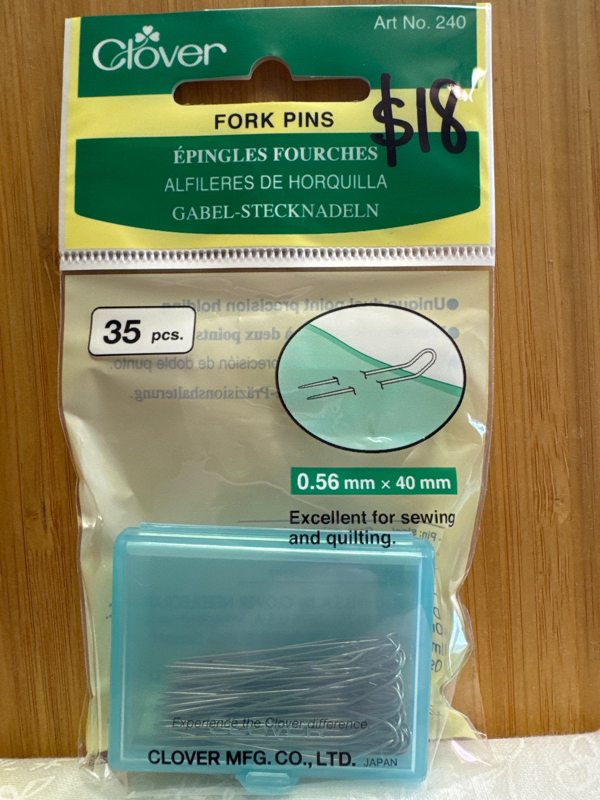 Clover Fork Pins - .56mm x 40mm x 35