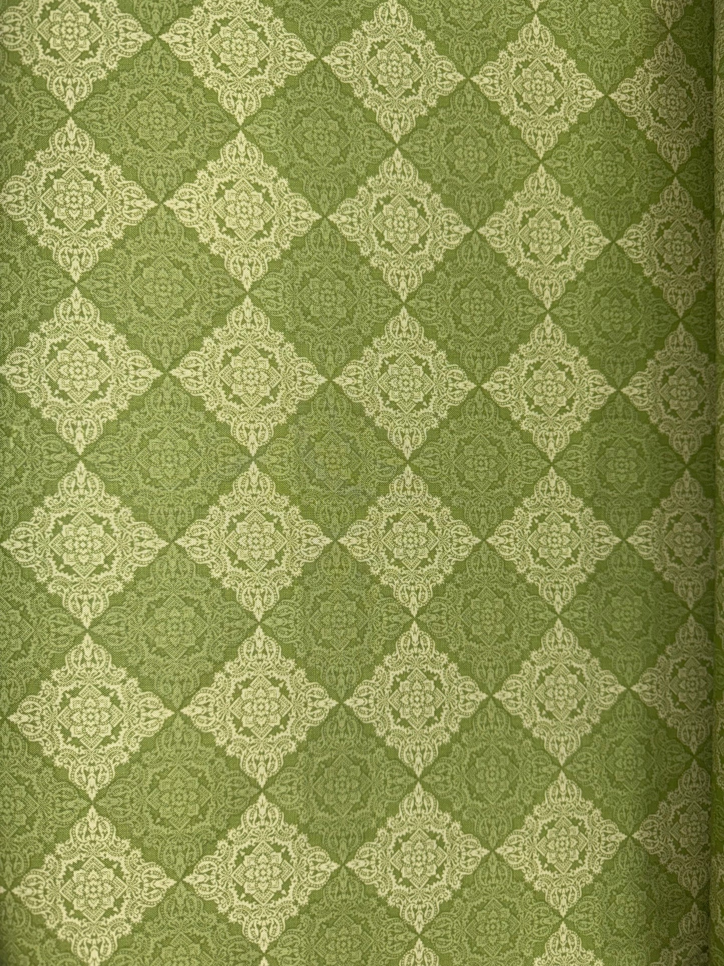 Merry Poppies Green Coordinating fabric