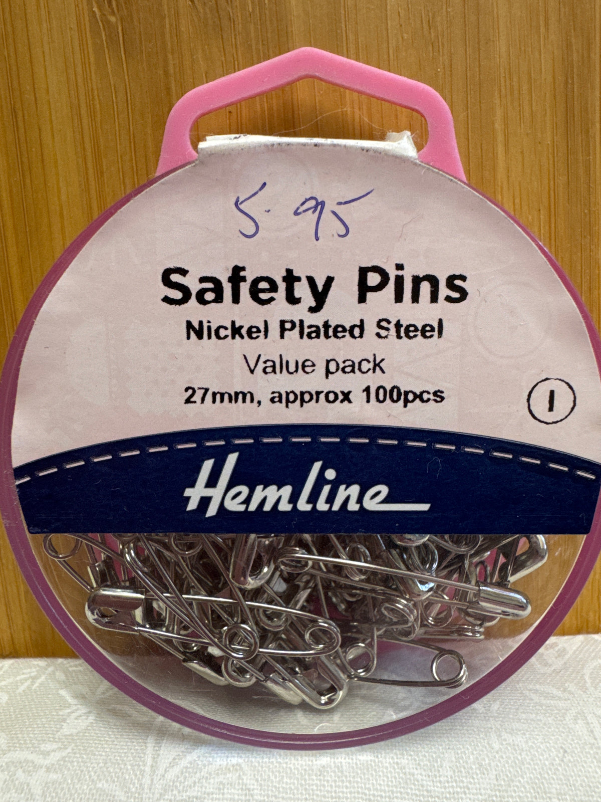 Hemline Safety Pins - 27mm x 100