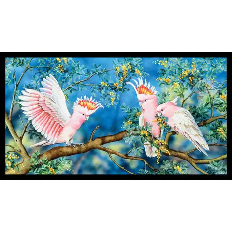Natalie Jane Parker Fabric Panel - Cockatoos DV3703