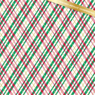 Christmas Fundamentals Holly Jolly Light Plaid Metallic DVC1234