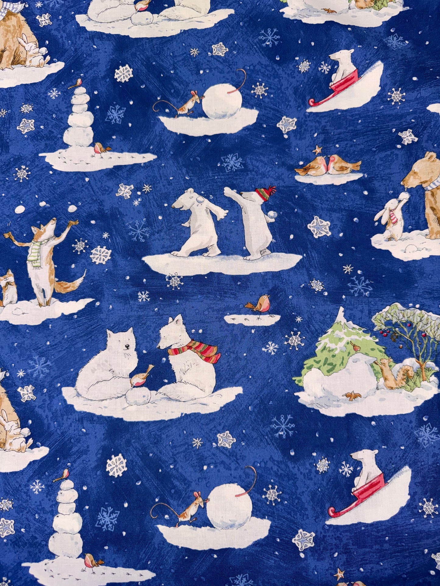 Snowtime Toile Dark Blue Y4550-30