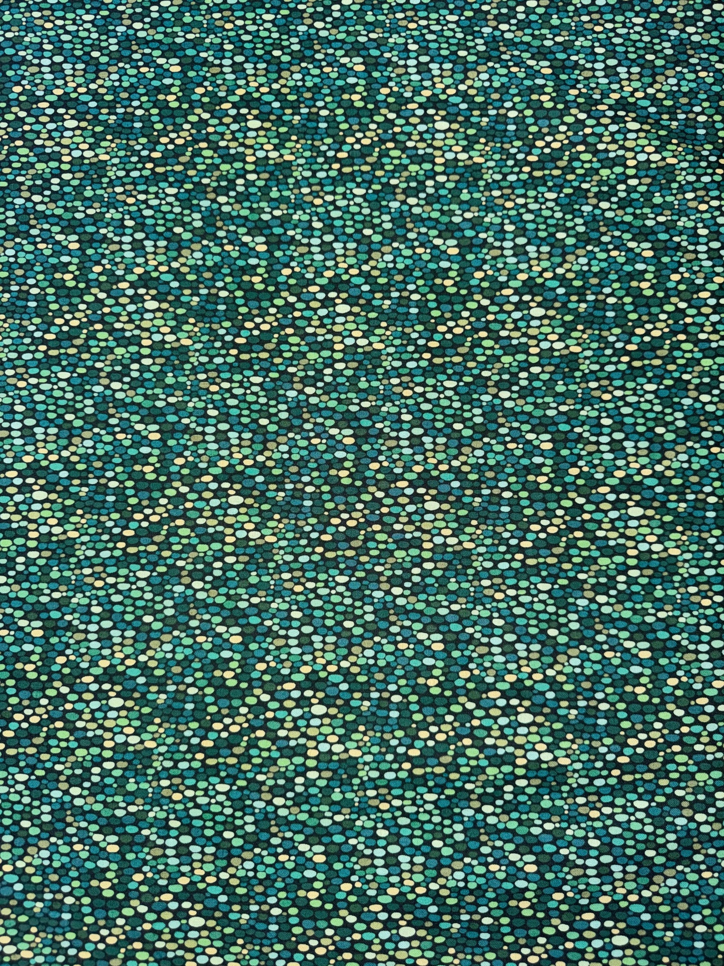 Prehistoric Dinosaurs -Green Spotty Background