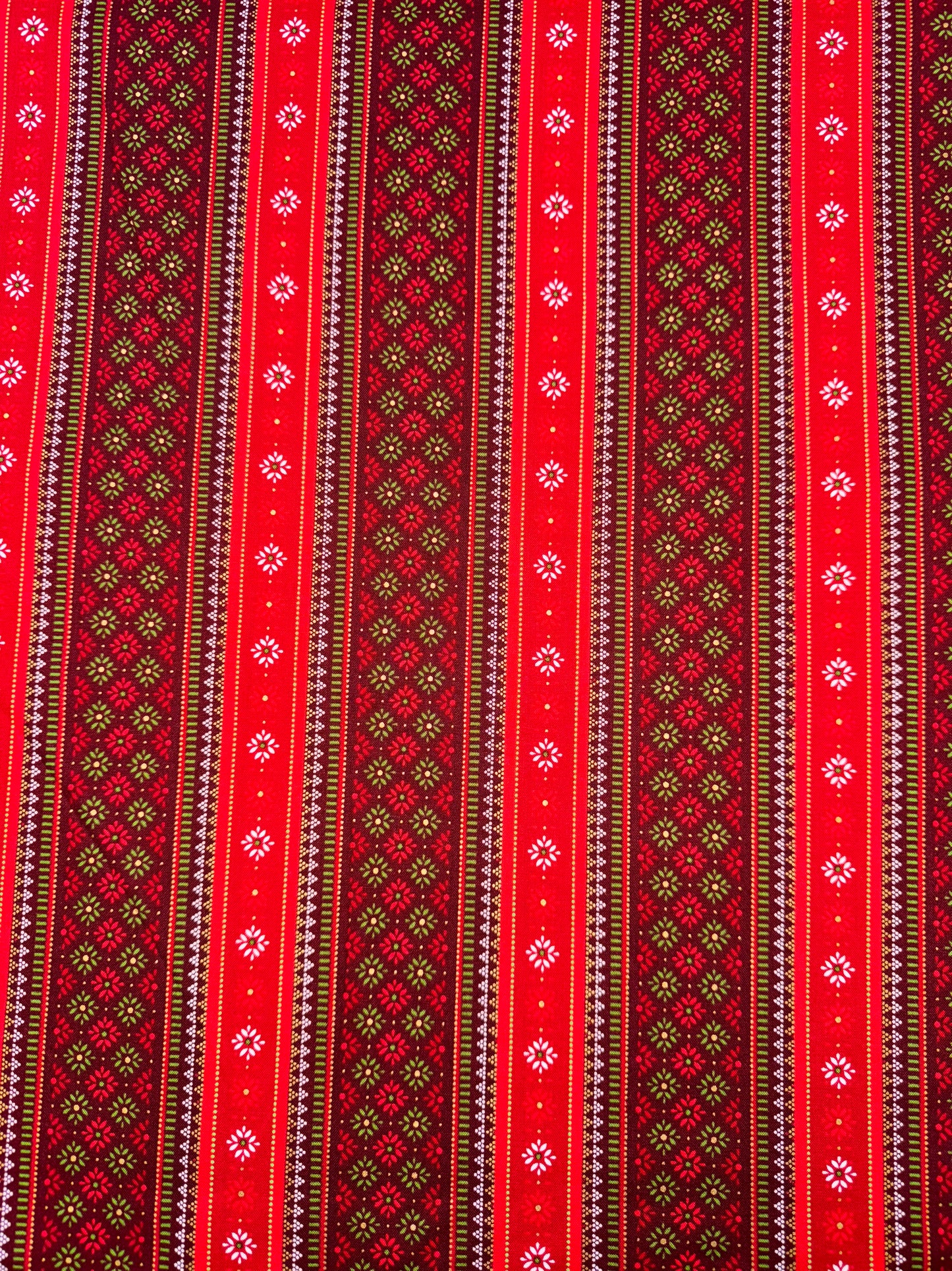 Joyful Fairisle Stripe Red
