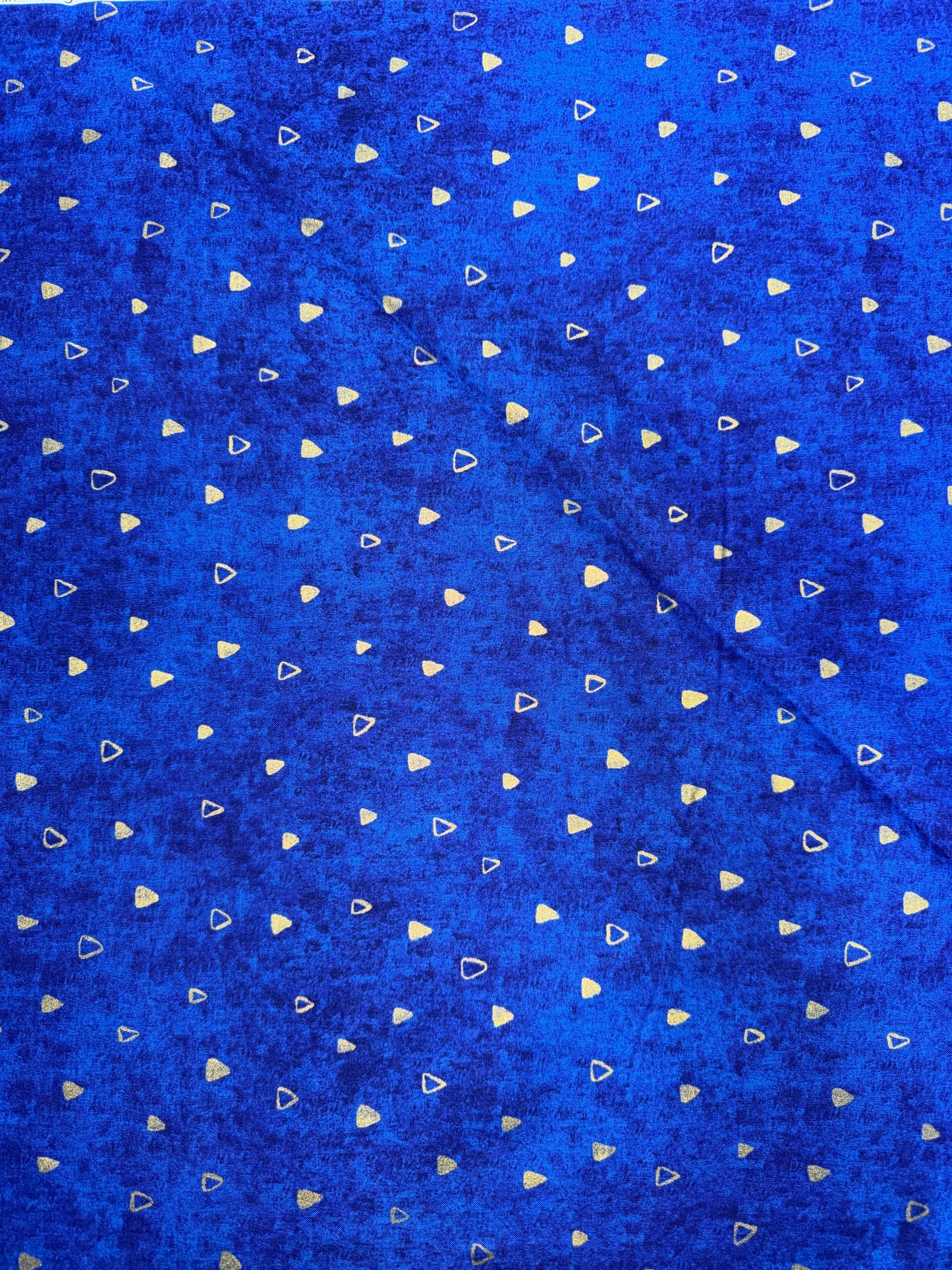 Gustav Klimt Cobalt with Gold Triangles