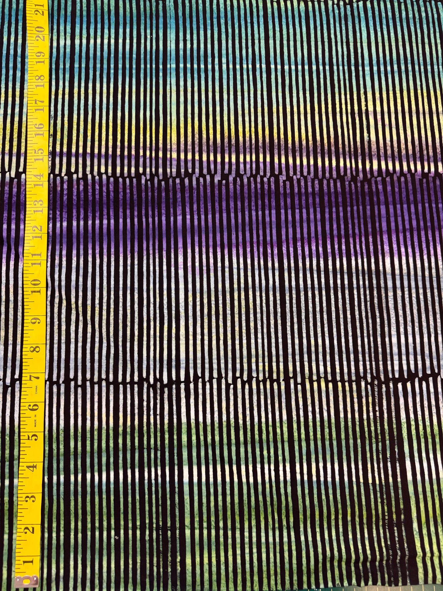 Batik Stripey BA-1635 Bright Green Purple