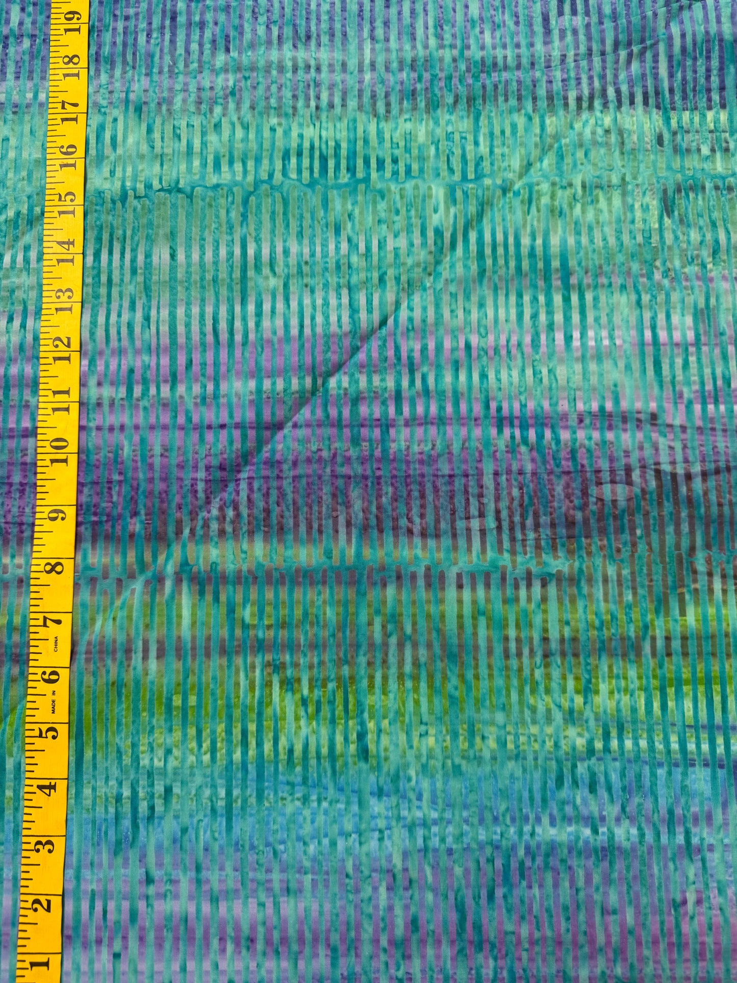 Batik Stripey BA-1601 Bright Teal Green Purple