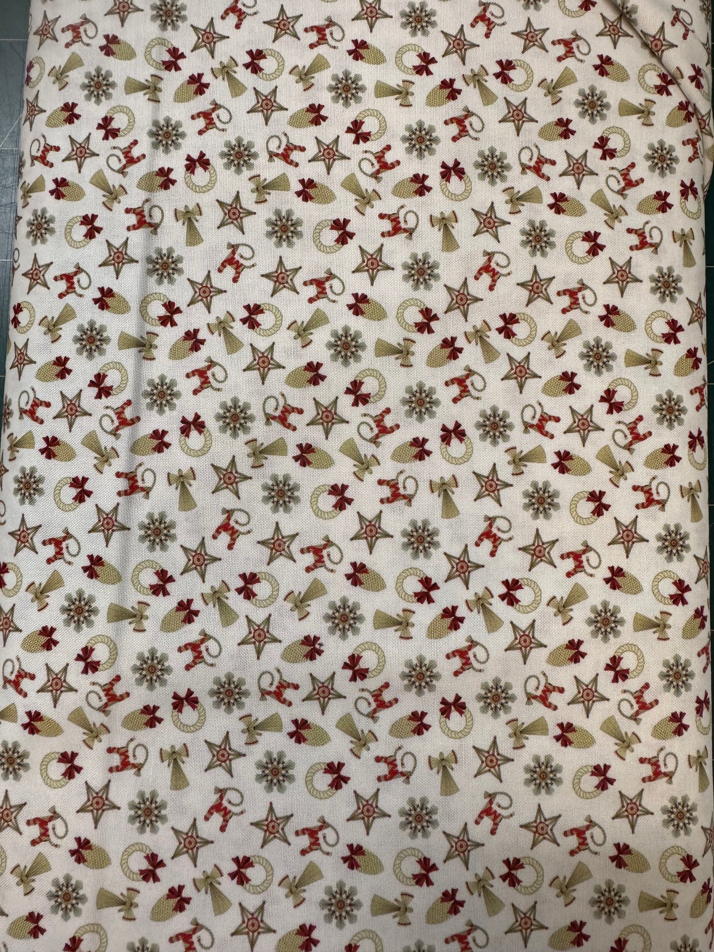 Norwegian Christmas - Straw Decorations on White Background