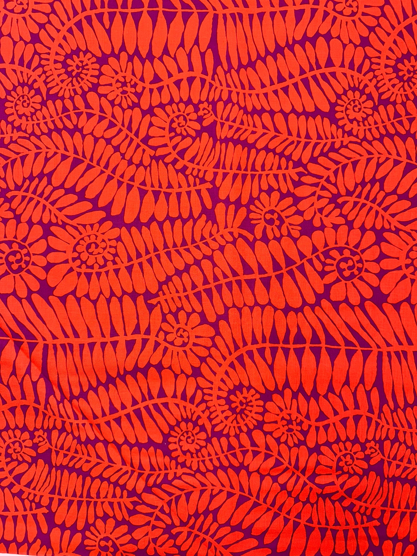 Kaffe Fassett Fronds in Orange 4.2m available
