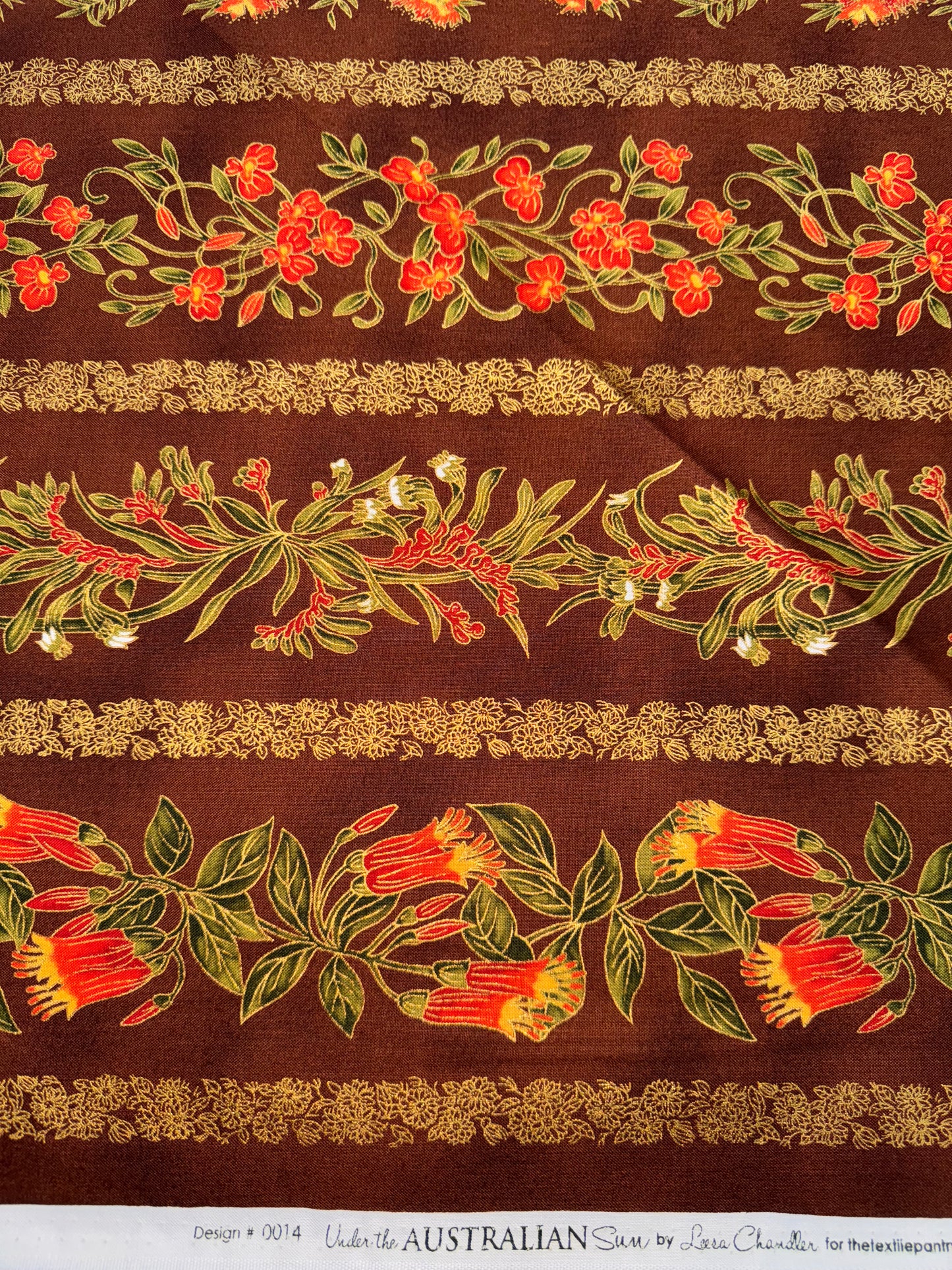 Under the Australian Sun - Stripe Orange/Brown 4.5m available